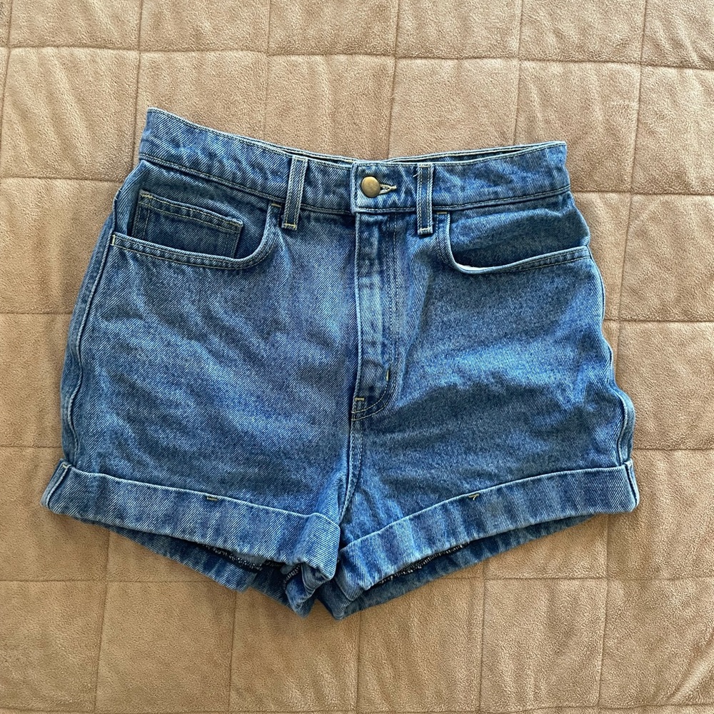 American apparel denim shorts
